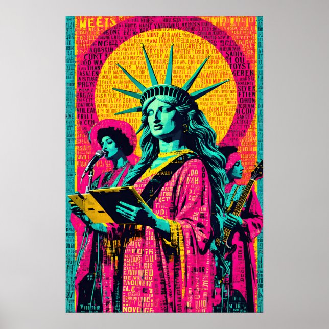 Póster Statue of Liberty Pop Art  (Frente)
