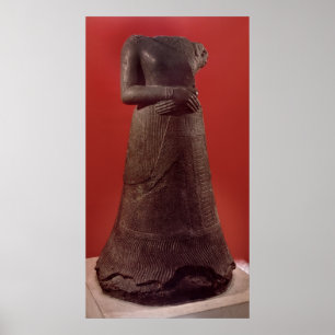 Póster Statue of Napirasu, wife of Elamite King