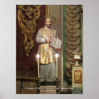 Póster Statue of St. Ignatius of Loyola