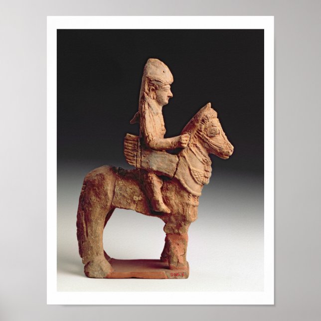 Póster Statuette of an armed horseman, Byblos, 8th-6th ce (Frente)