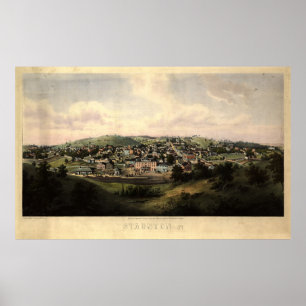 Póster Staunton, Virginia (1857)