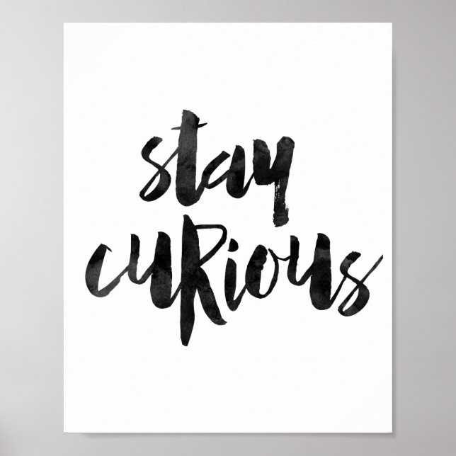 Póster Stay Curious (Frente)