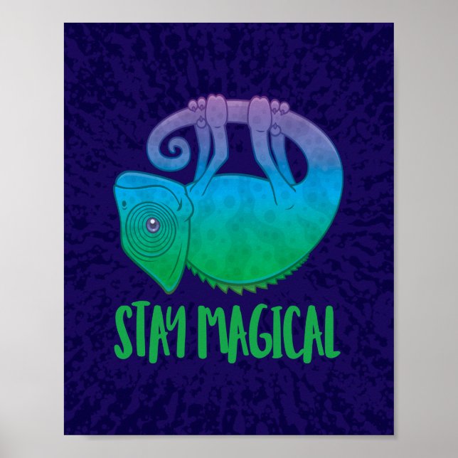 Póster Stay Magical Levitation Chameleon (Frente)