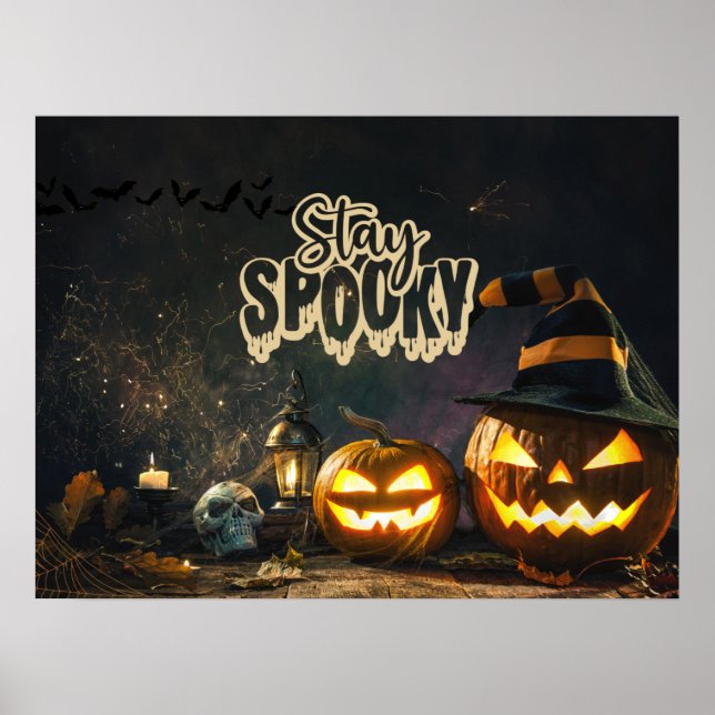 Póster Stay Spooky Scary Halloween (Frente)