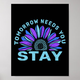 Póster Stay Tomorrow Necesita un premio para la prevenció