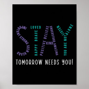 Póster Stay Tomorrow Necesita un premio para la prevenció