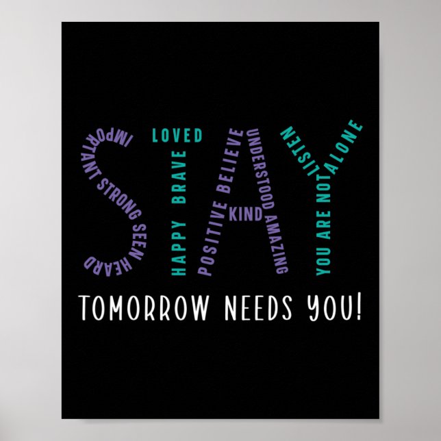 Póster Stay Tomorrow Necesita un premio para la prevenció (Frente)