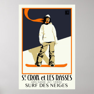 Póster Ste. Croix et Les Rasses