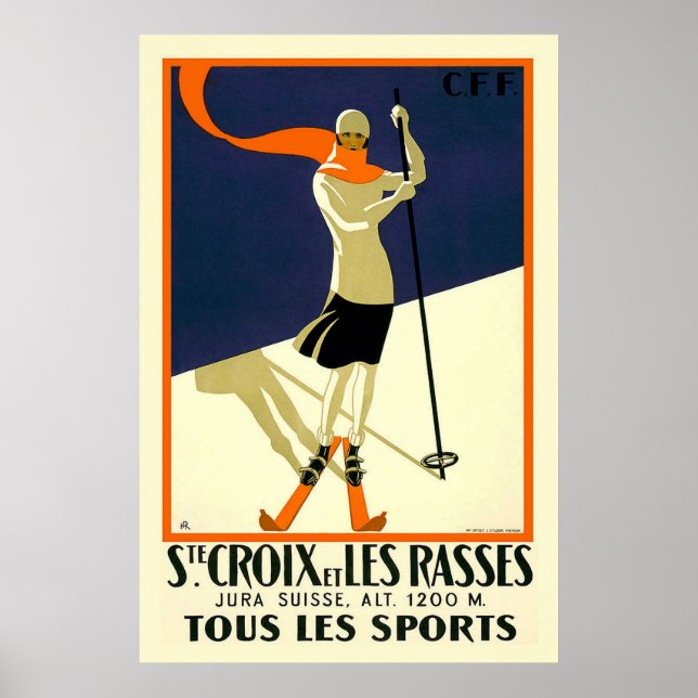 Póster Ste Croix et les Rasses tous le Sports (Frente)