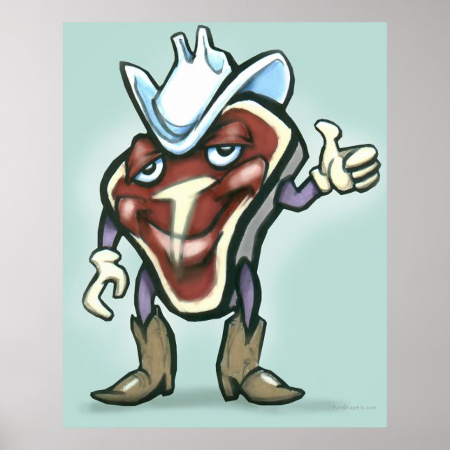 Póster Steak (Frente)