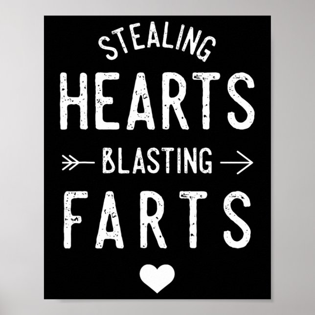 Póster Stealing Hearts Blasting Farts Funny Valentine's D (Frente)