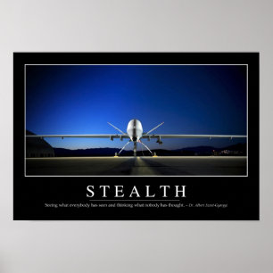 Póster Stealth: Cita Inspiradora