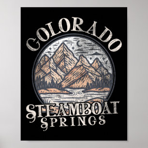 Póster Steamboat Co Colorado Springs Senderismo al aire l