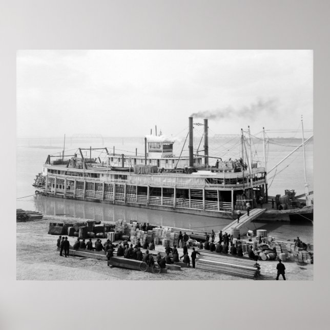 Póster Steamboat Georgia Lee: 1907 (Frente)