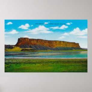 Póster Steamboat Rock, Upper Grand Coulee Dam
