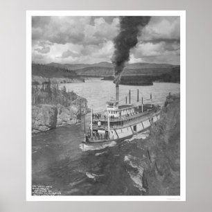 Póster Steamboat Yukon Territory 1920