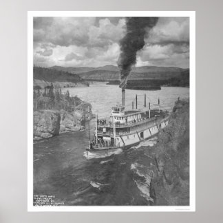 Póster Steamboat Yukon Territory 1920