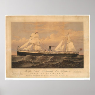 Póster Steamer "Estado de California" (1275A)