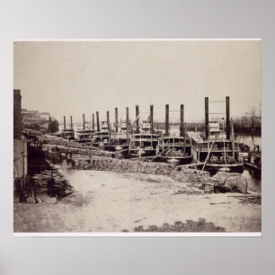 Póster Steamers on the Mississippi (foto de abajo)