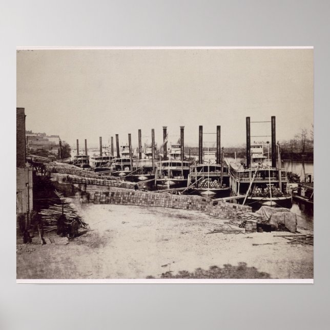 Póster Steamers on the Mississippi (foto de abajo) (Frente)