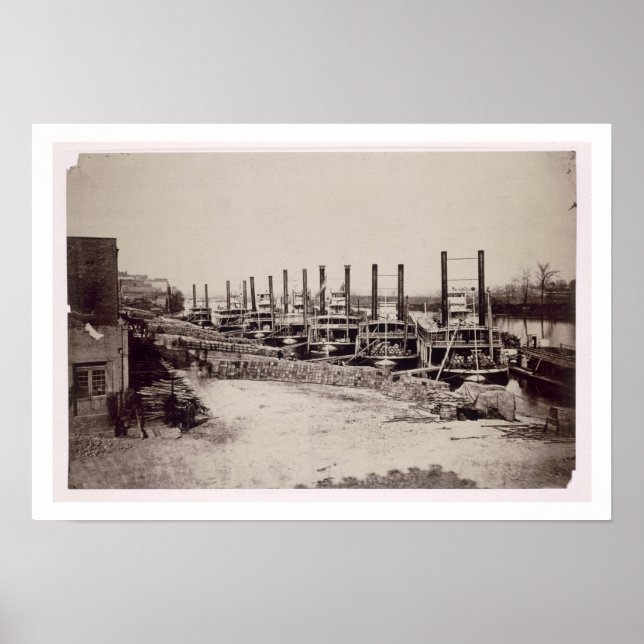 Póster Steamers on the Mississippi (foto de abajo) (Frente)