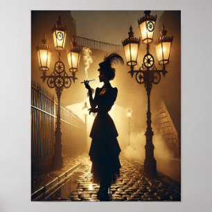 Póster Steampunk 67 La Seductora de Gaslight