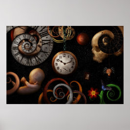 Póster Steampunk - Abstracto - El principio y el fin