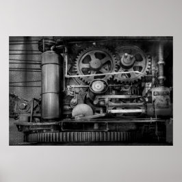 Póster Steampunk - Acero Serio