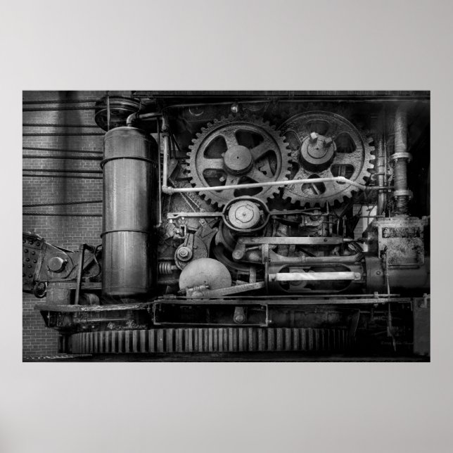 Póster Steampunk - Acero Serio (Frente)