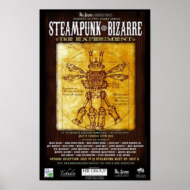 Póster Steampunk Bizarre 2 poster (Frente)