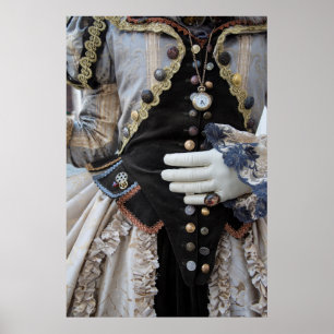 Póster Steampunk bodice, Carnaval, Venecia