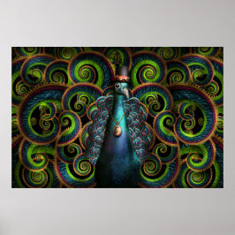 Póster Steampunk - Bonito como pavo real