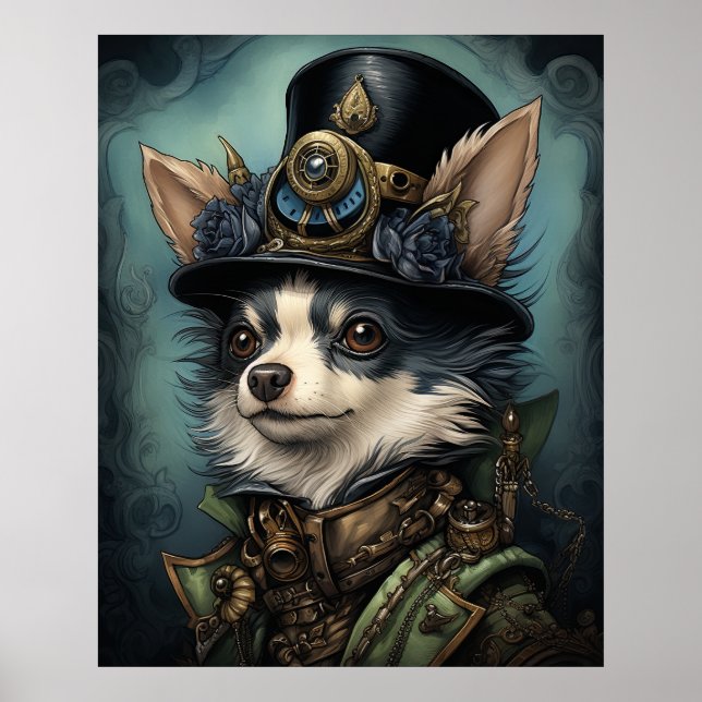 PÓSTER STEAMPUNK CHIHUAHUA (Frente)