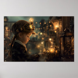 Póster Steampunk Child