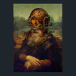 Póster Steampunk da Vinci Mona Lisa Divers Helmet Pop Art<br><div class="desc">¡Mona Steampunk! Me encanta el casco vintage del buzo. La icónica pintura de Leonardo da Vinci, la exposición estrella del Louvre en París, la Mona Lisa debe ser la imagen más conocida y fácilmente reconocible del mundo. Hay muchas versiones de esta pintura, aquí la vemos en la fase de la...</div>