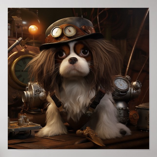 Póster Steampunk Dog (Frente)