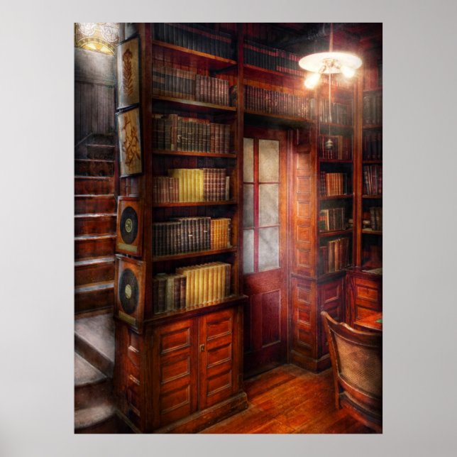 Póster Steampunk - El estudio semiprivado (Frente)