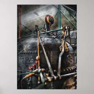 Póster Steampunk - El motor de vapor