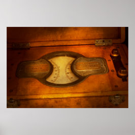 Póster Steampunk - Electricista - El voltímetro portátil