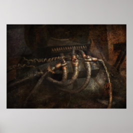 Póster Steampunk - Eléctrico - Conexiones Deterioradas