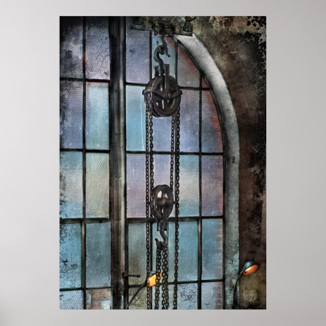 Póster Steampunk - Engranaje - Importancia de la Industri (Frente)