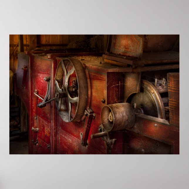 Póster Steampunk - Engranaje - Solía funcionar (Frente)