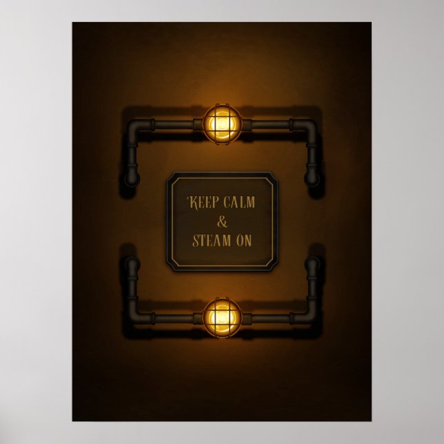 Póster Steampunk, era de la máquina (Frente)