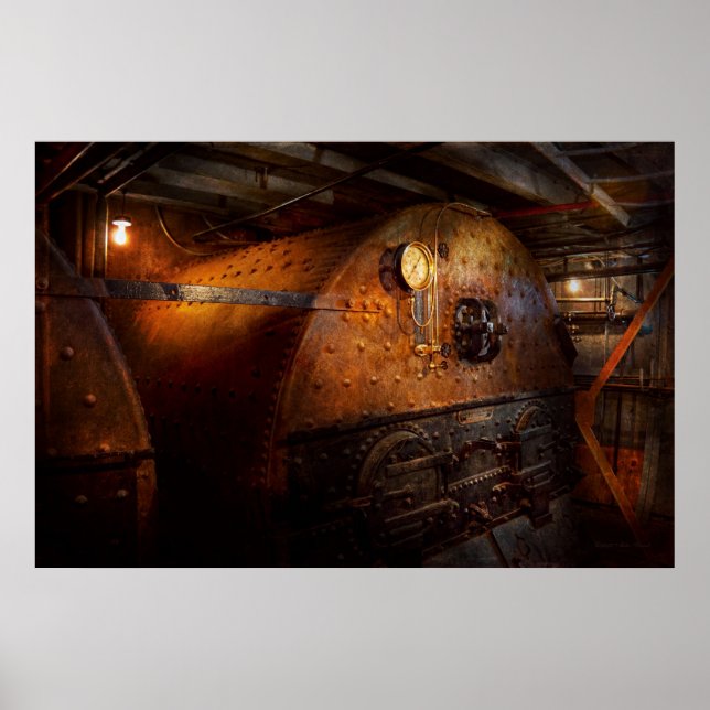 Póster Steampunk - Fontanería - La casa de un fogonero (Frente)