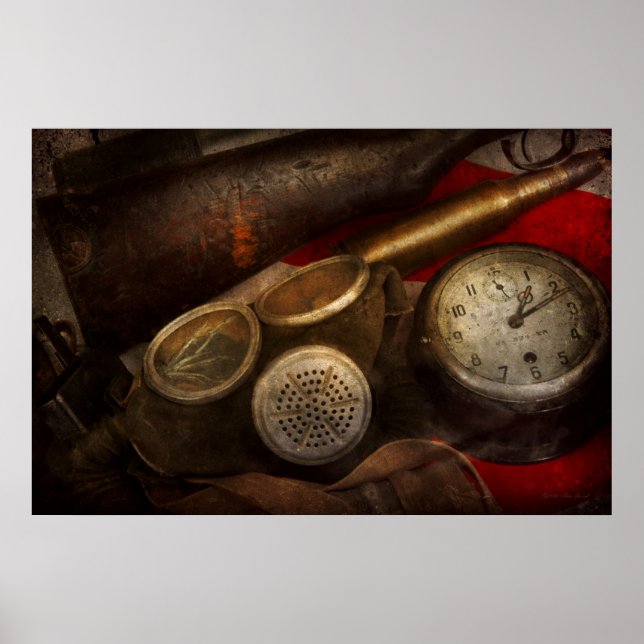 Póster Steampunk - Guerra - Recordando la guerra (Frente)