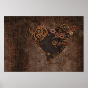 Póster Steampunk Heart