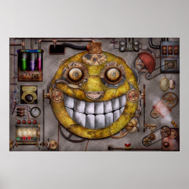 Póster Steampunk - La alegría de la tecnología