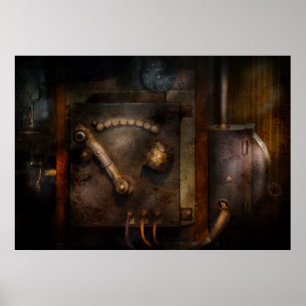 Póster Steampunk - la sala de control