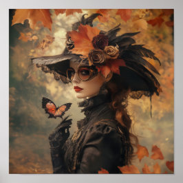 Póster Steampunk Lady