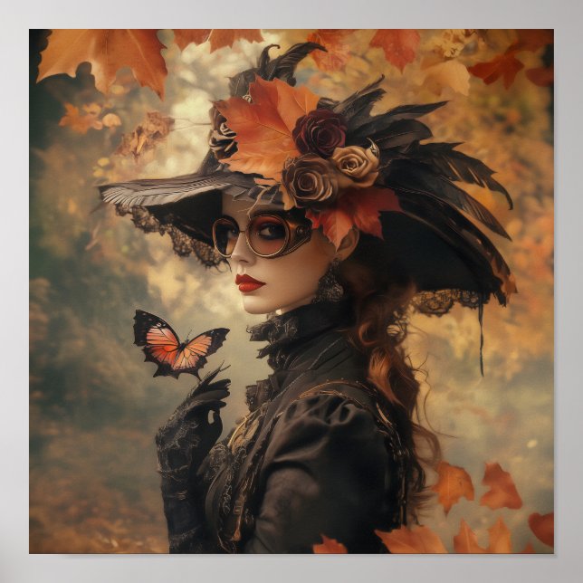 Póster Steampunk Lady (Frente)